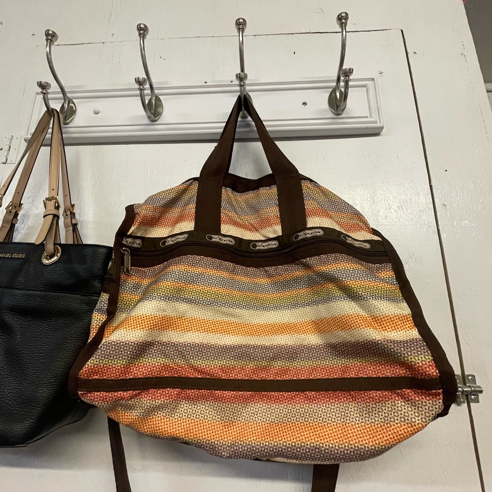 Lesportsac Multicolor Striped Travel Bag